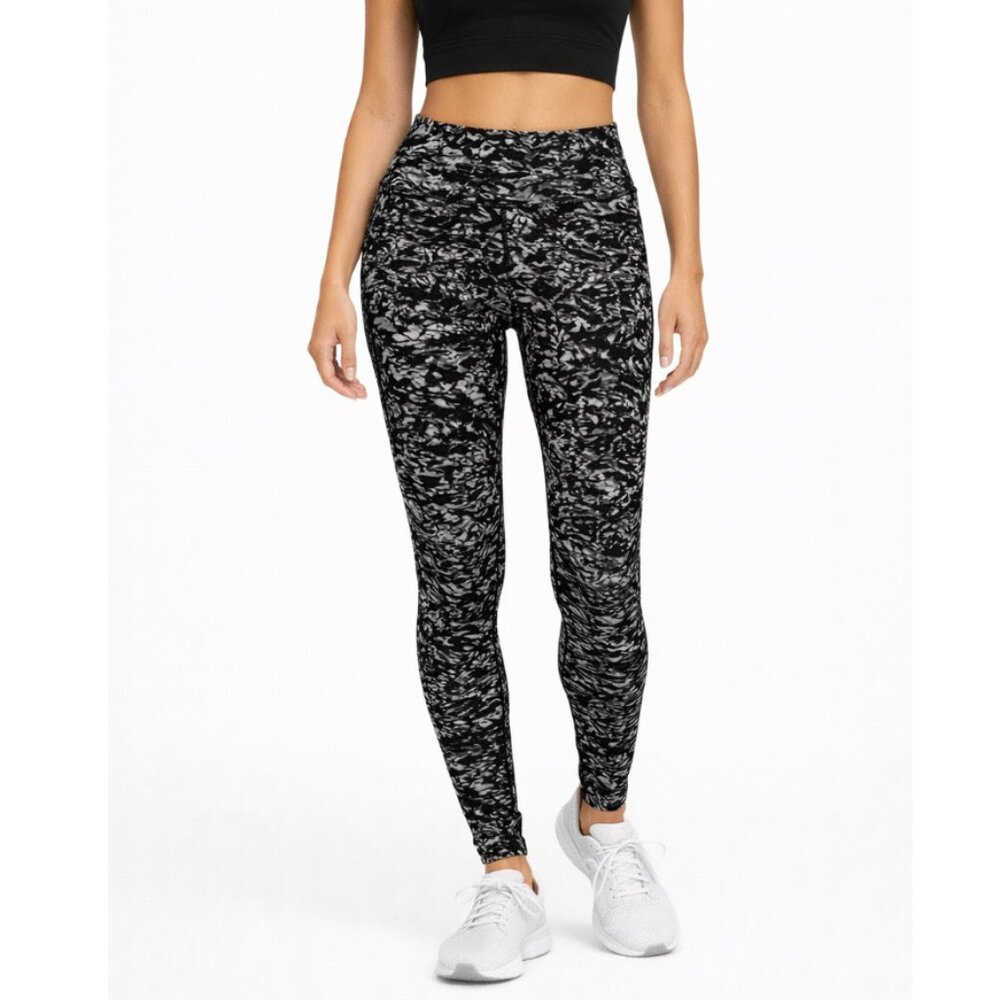 Lululemon Wunder Under Hi Rise Tight Women's 6 White Multi 28in Yoga Stretch Fit